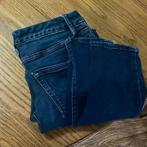 Good American high rise dark wash jeans